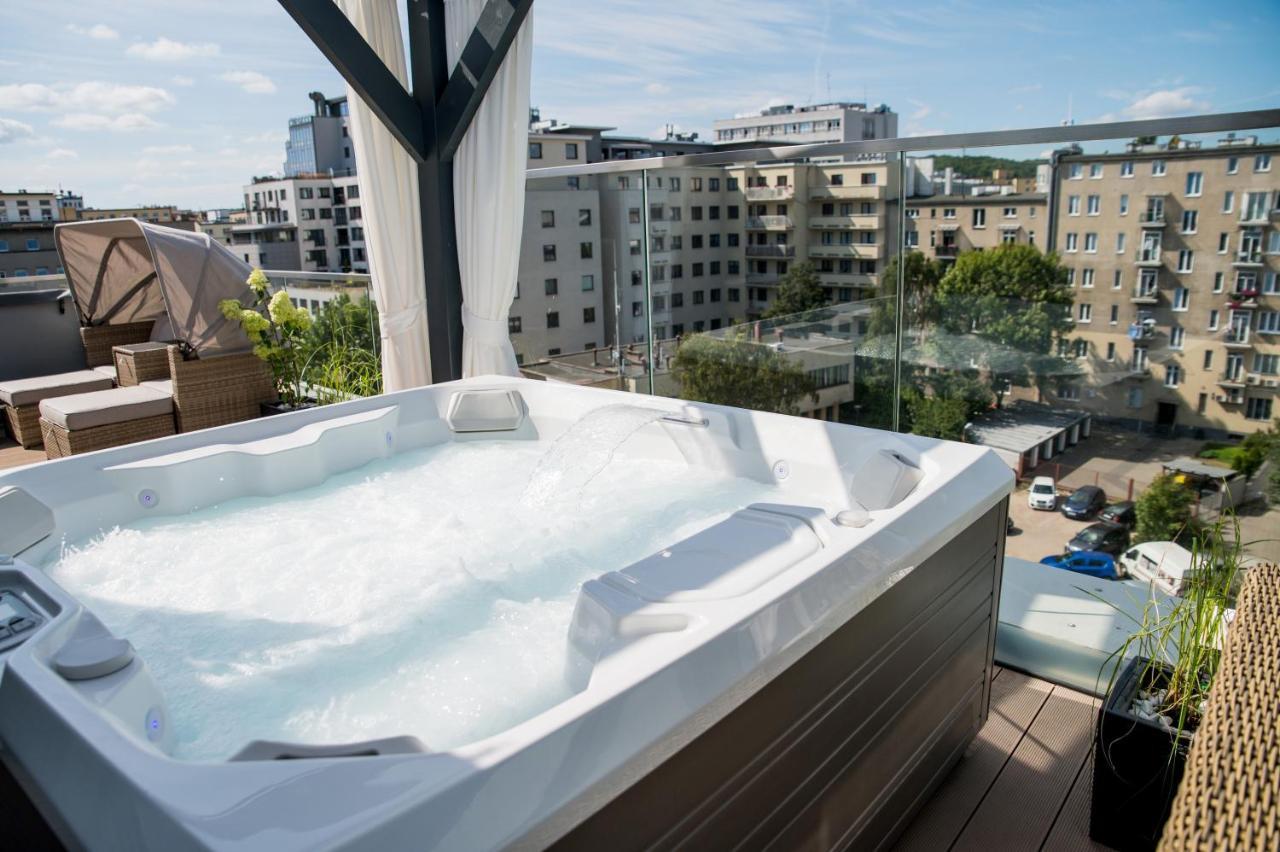 Luksusowy Penthouse Z Jacuzzi I Widokiem Na Morze Lägenhet Gdynia Exteriör bild