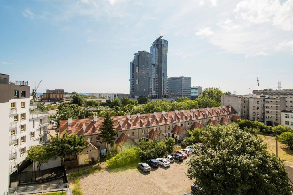 Luksusowy Penthouse Z Jacuzzi I Widokiem Na Morze Lägenhet Gdynia Exteriör bild